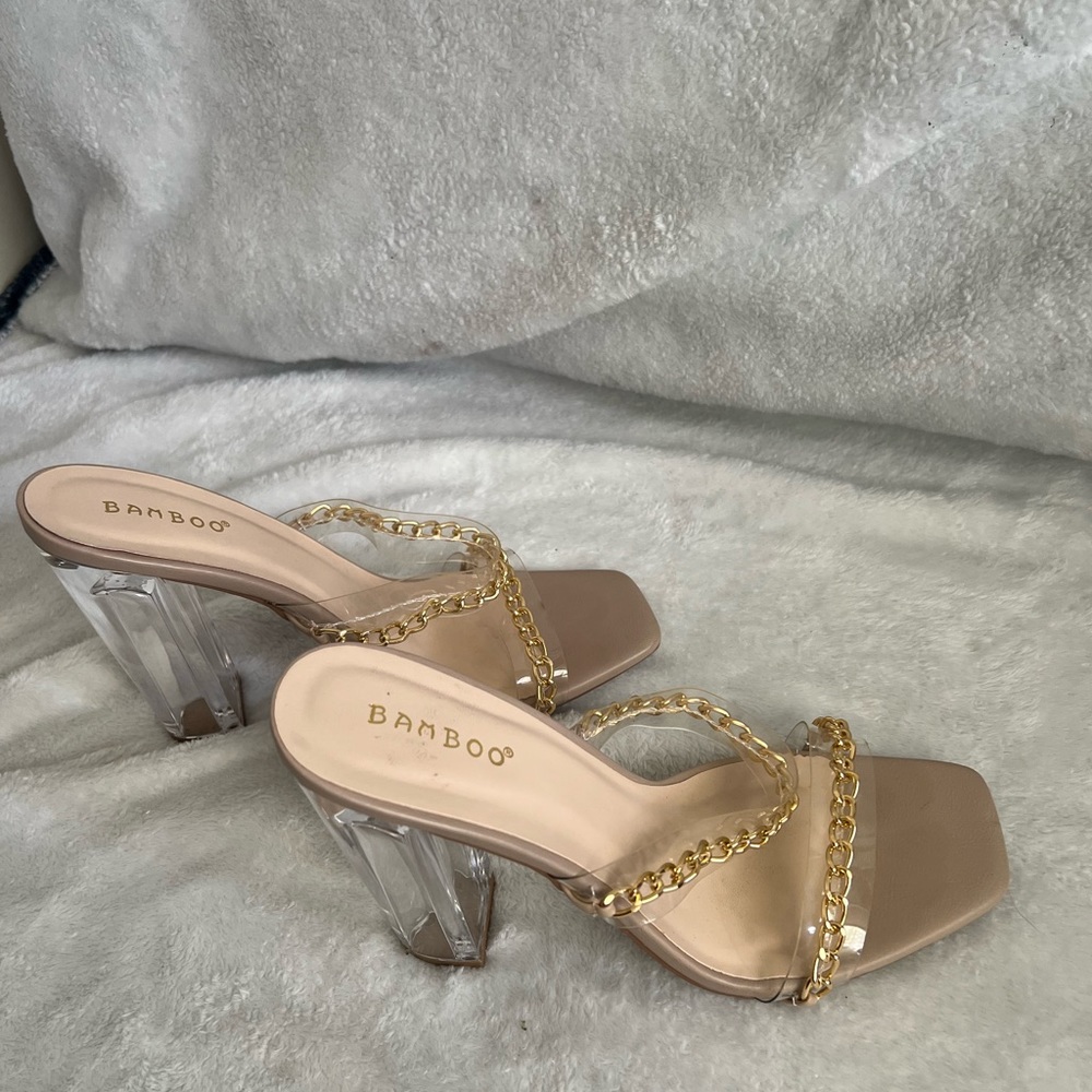 Chain Heels, Clear Heel